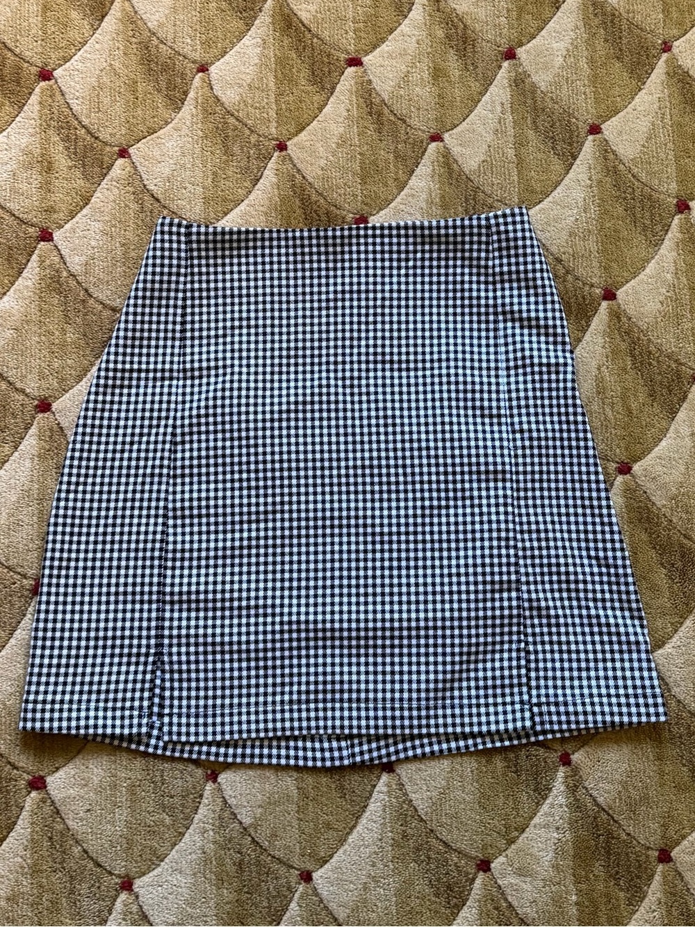 John Galt - Brandy Melville Black & White Gingham Mini Skirt